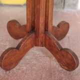 Table bois vintage, table bistrot, guéridon, table ancienne, table d'appoin