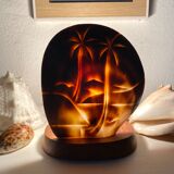 Vintage shell lamp Tahiti