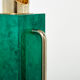Pichet thermos en parchemin vert et laiton par Aldo Tura 1960
