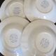 Set of 7 English Faience Deep Plates Royal Tubor Bouquet Decor