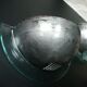 Pair of metal and plexiglass wall lights