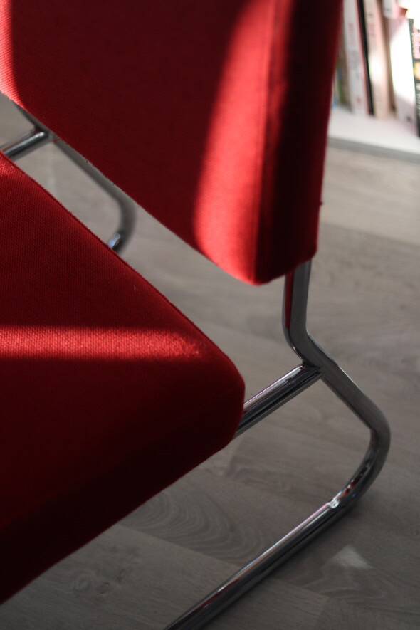 Vintage red armchair