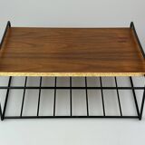 60s 70s teak shelf wall shelf telephone shelf string shelf Danish design