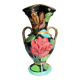 Handled ceramic vase from Vallauris, signed