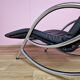 Vintage italian rocking chaise lounge, 1970s