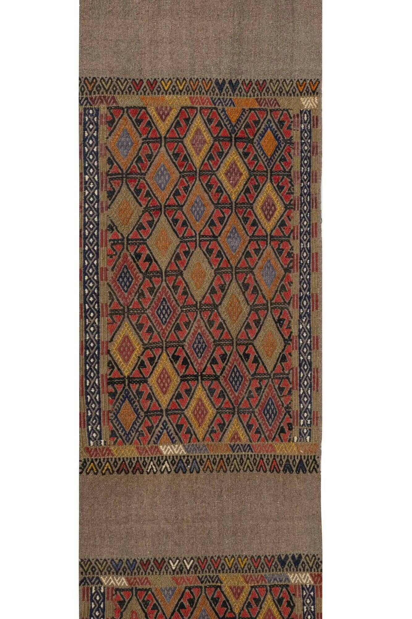 Vintage Turkish hallway rug 54x396 cm