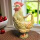 Vintage, pichet coq faïence polychrome Sia XXème