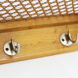 Wall coat rack with shelf