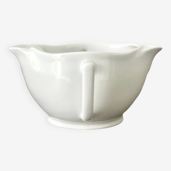 Saucière en porcelaine blanche de Limoges