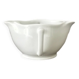 White Limoges porcelain gravy boat