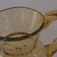 Pichet en verre bullé soufflé