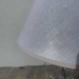 Lampe en cristal blanche