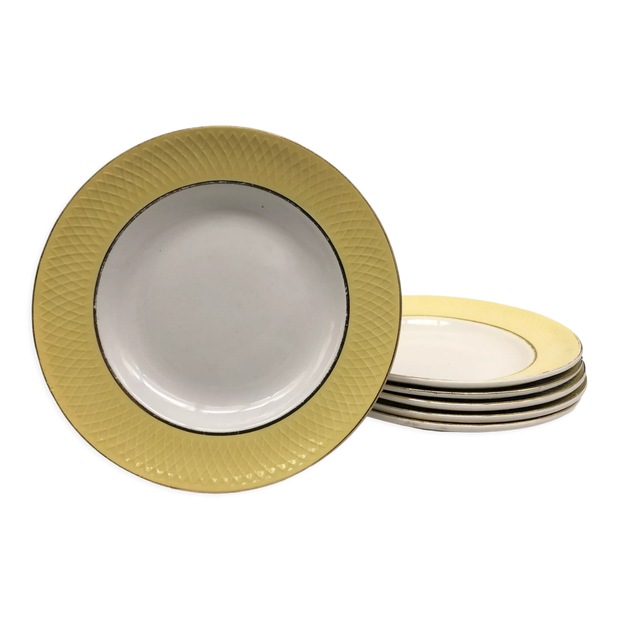 6 Hollow Plates "Orchies Moulin des Loups"