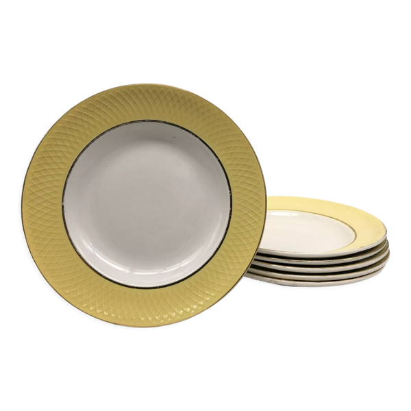 6 assiettes creuses « Orchies Moulin des Loups »