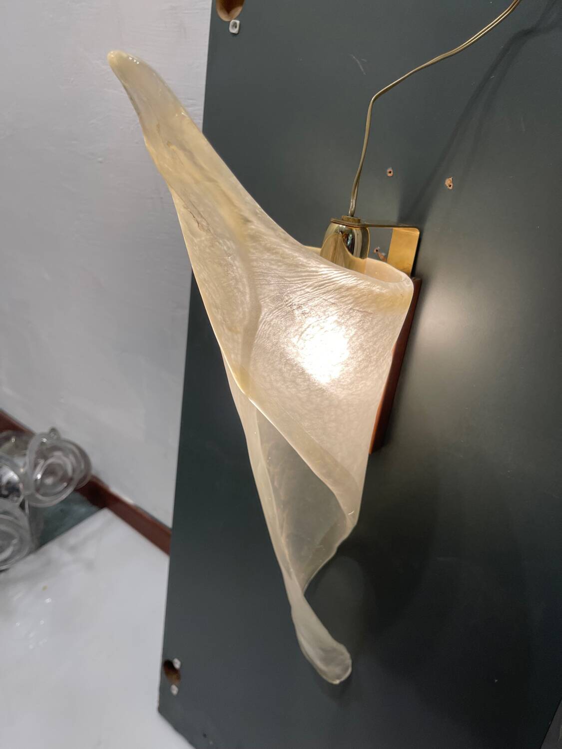 Large Murano Glass Sconces Set of 2