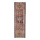 1970s Turkish Oushak Handmade Wool Cotton Red Runner Rug 131x354
