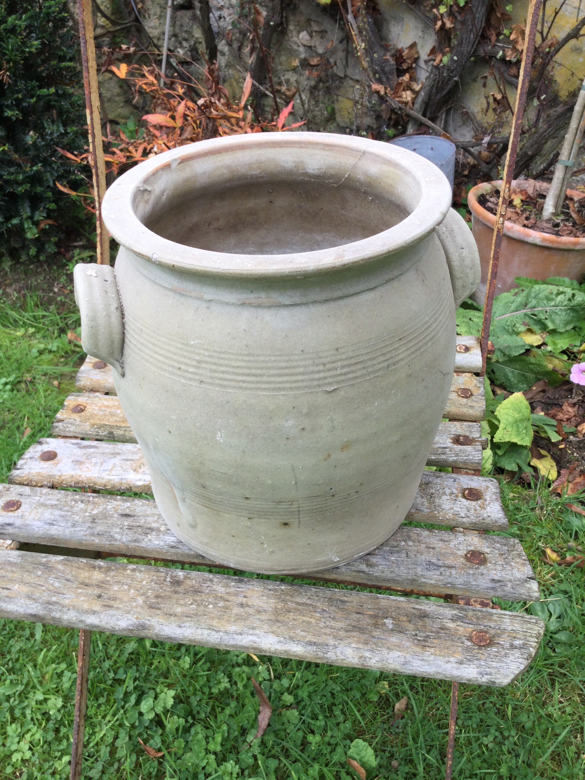 Old sandstone pot