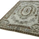 Tapis fait à la main distressed turkish 1980s 207 cm x 304 cm tapis gris