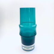 Extra Large Mid-Century Scandinavian Green Glass Vase by Tamara Aladin for Riihimaki, 1960s