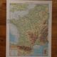 Original lithograph on France (physics + agricultural and forestry)