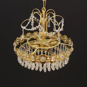 Brass chandelier, Danish design, 1970s, production: Denmark