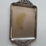 Small silver-plated letter tray