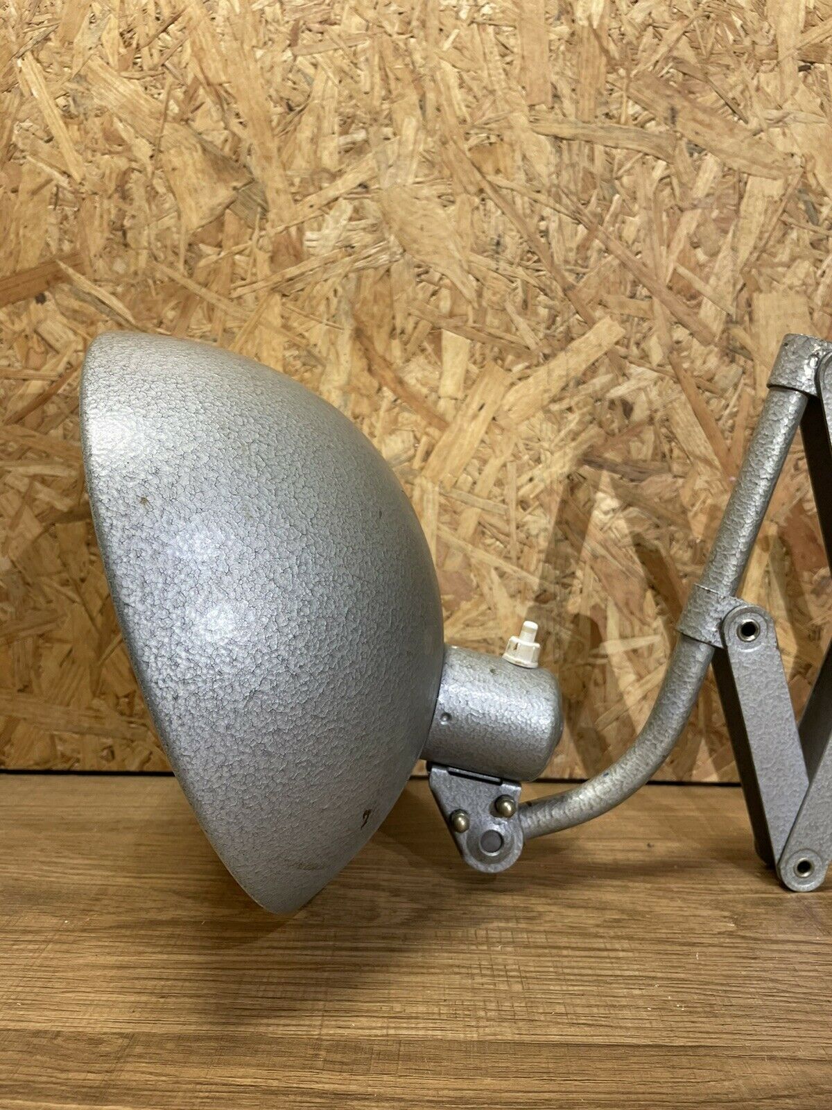 Beautiful accordion wall lamp 50,60', vintage lamp zigzag industrial design