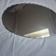 vintage oval mirror with bevelled edge