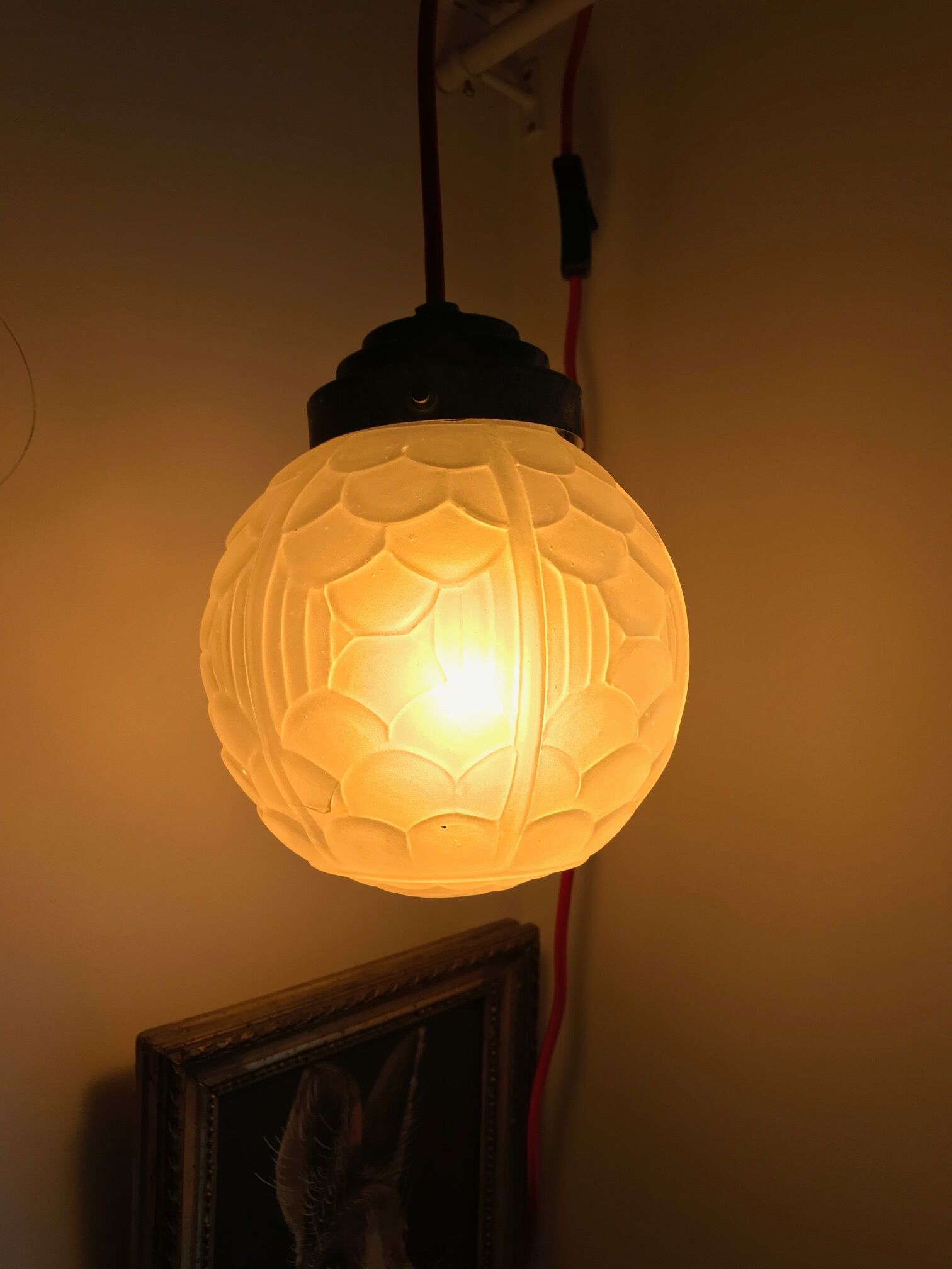 Lamp ball art deco