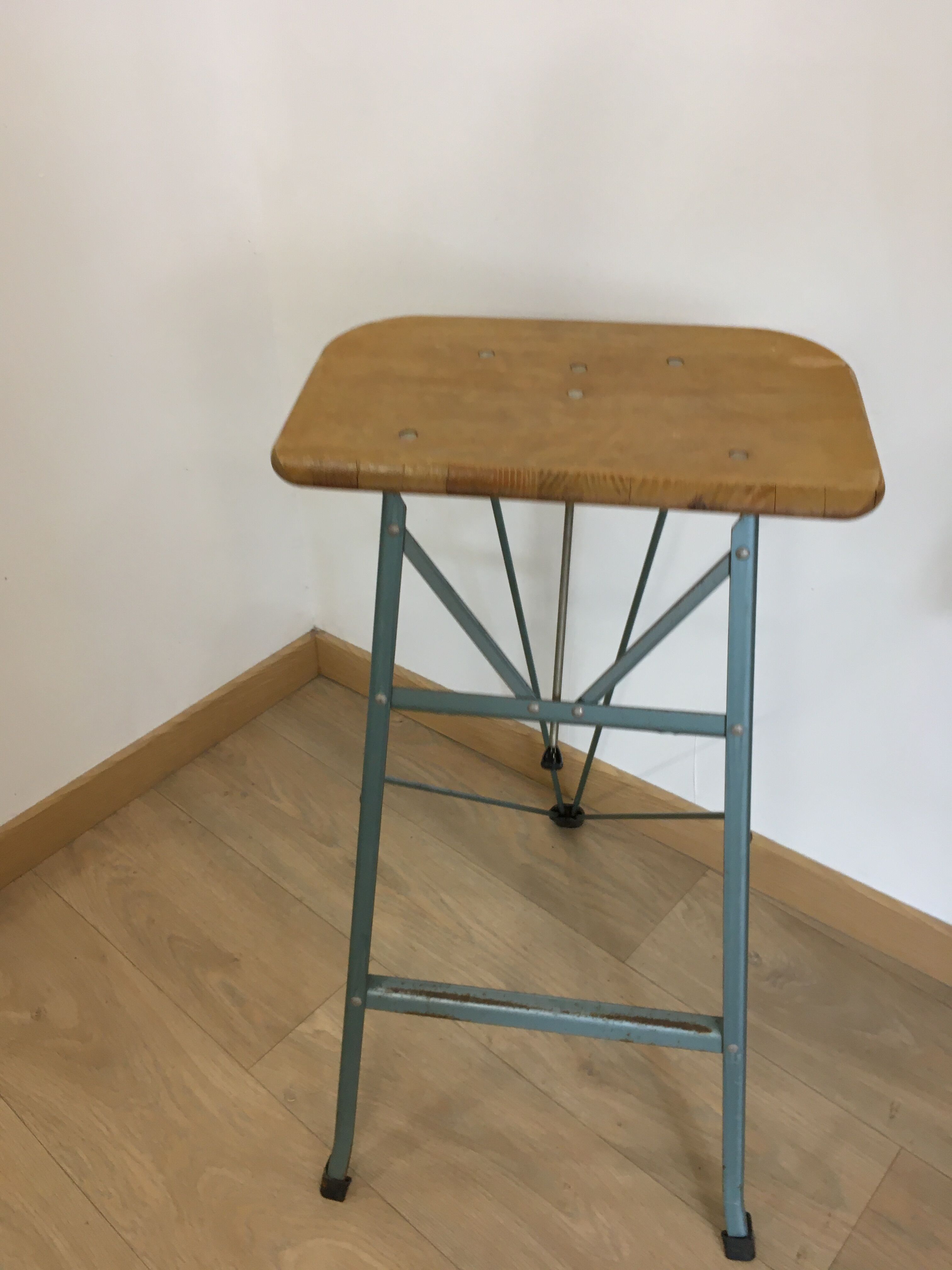 Wooden dragonfly stool