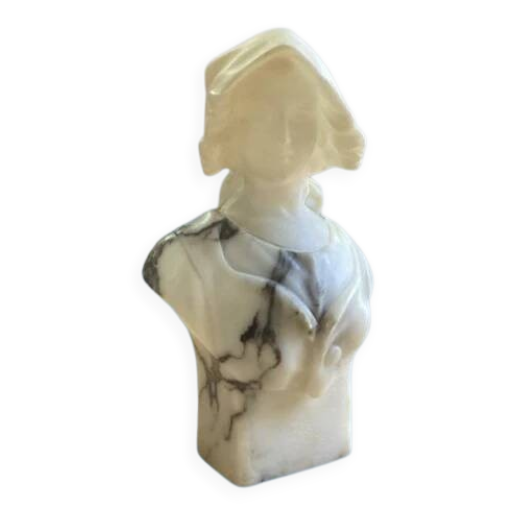 Bust, young woman, Marble and alabaster, G Pugi
