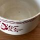 Vintage old sauceboat with pink flowers in St Amand