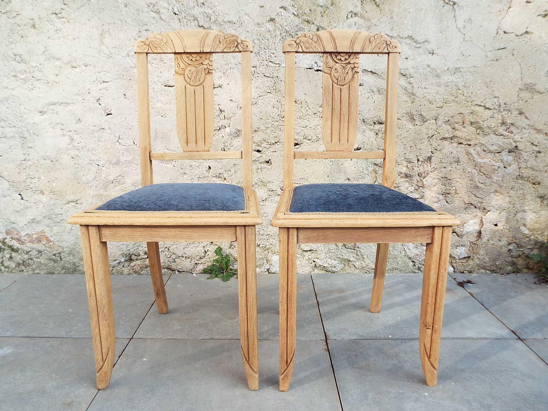2 art deco style chairs
