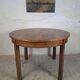Table ronde extensible Art déco des années 1950, rénovée