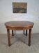 Table ronde extensible Art déco des années 1950, rénovée