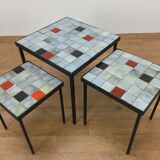 Mado Jolain ceramic tables 1960