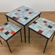 Mado Jolain nesting tables ceramic 1960