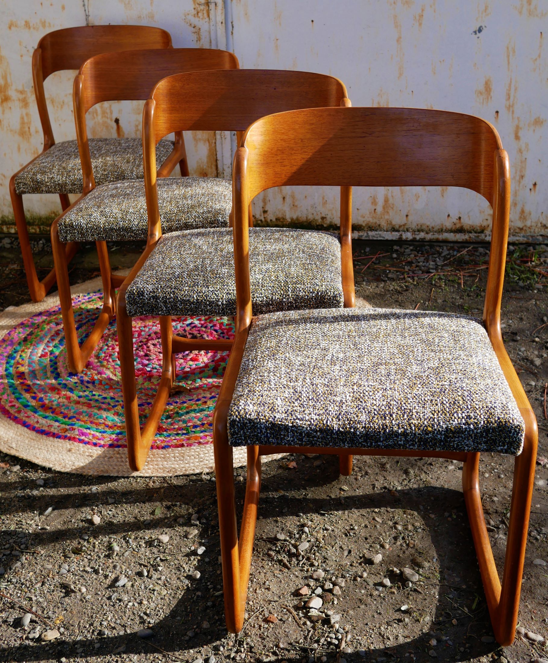 Set of 4 chairs 'sled' edited by Baumann