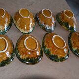 8 ceramic avocado bowls from Sars Poteries