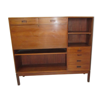 Meuble secrétaire vintage teck