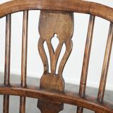 English antique set of 2 Windsor chairs with character, beautiful colouring