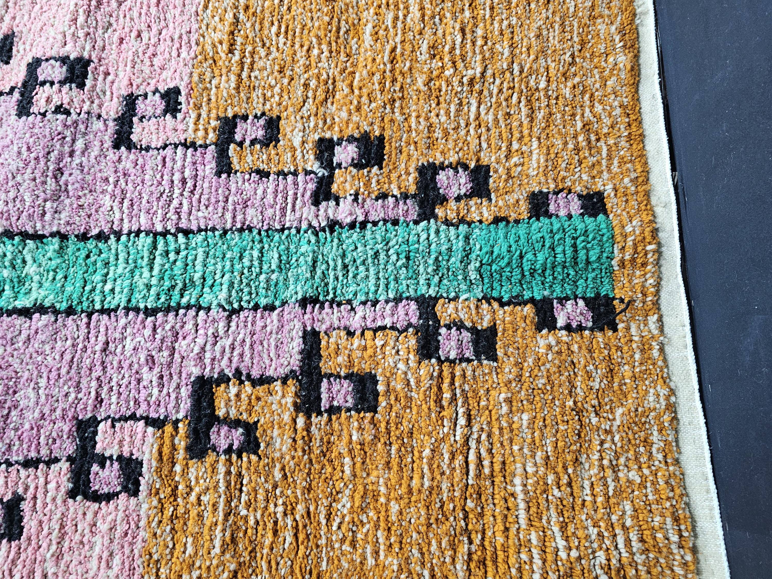 Moroccan rug in pure wool 3 x 2 m