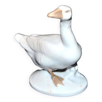 Figurine oie en porcelaine allemande rosenthal - statuette oiseau galinaçé