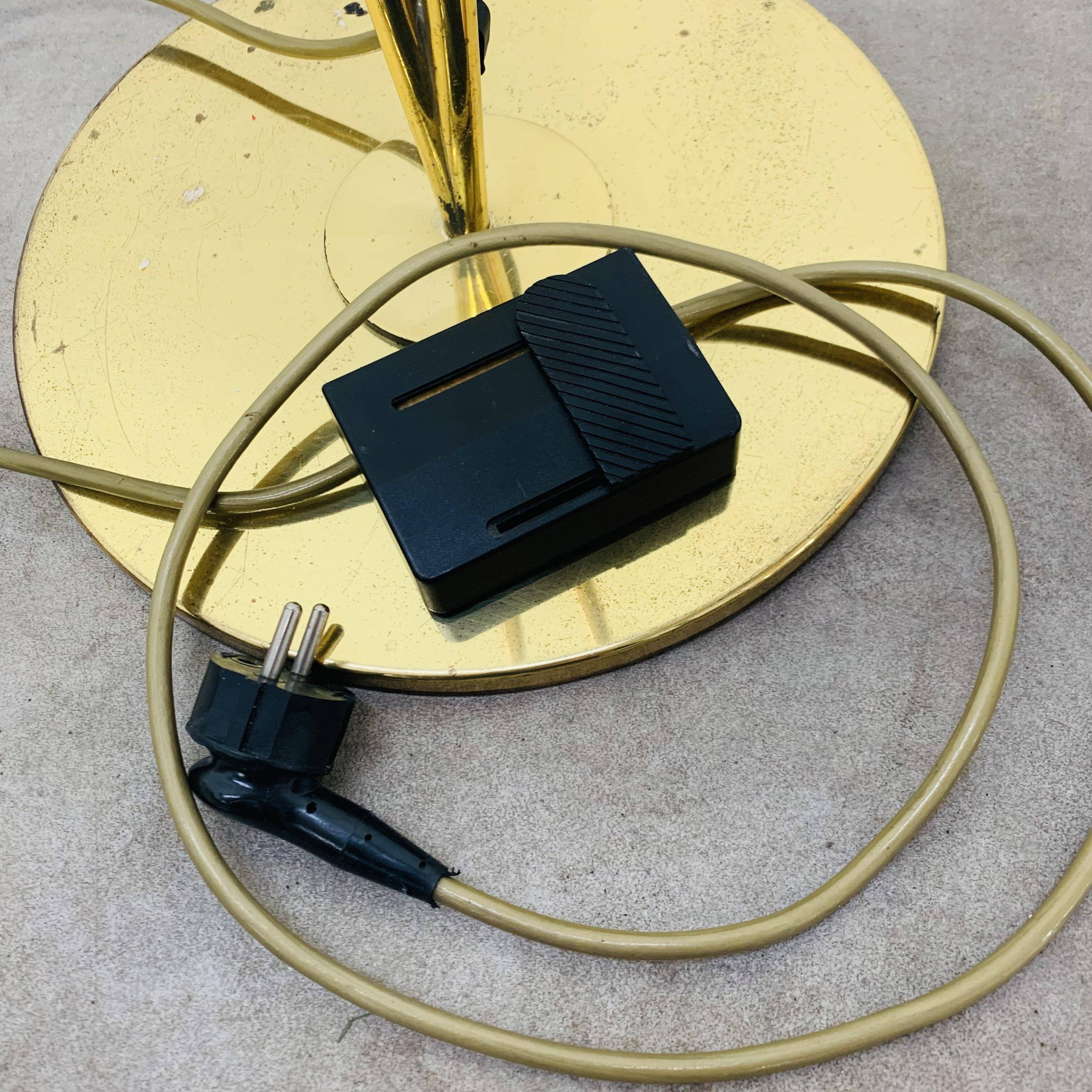 Victory Floor Lamp by Studio Artoff, Gold Brass, 1980s