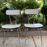 White formica chairs