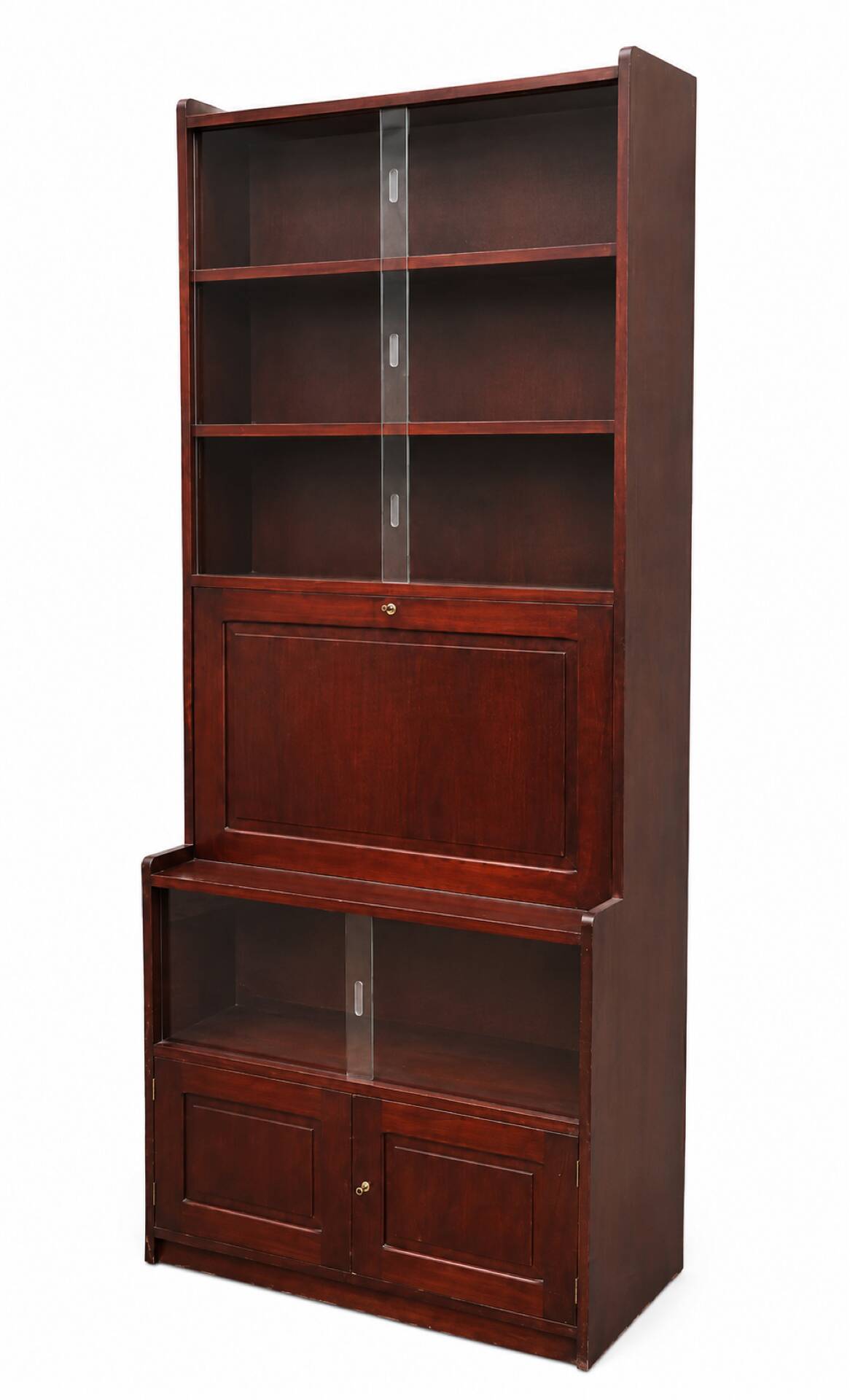 Bureau, bibliothèque vitrée, secrétaire vintage