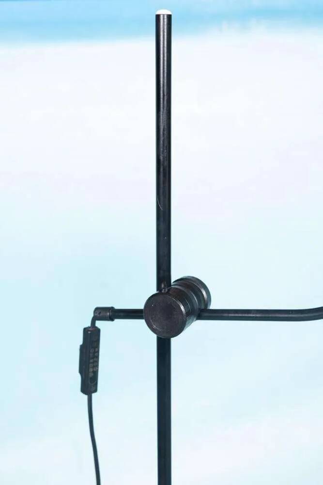 1970s minimalist floor lamp, adjustable reading lamp