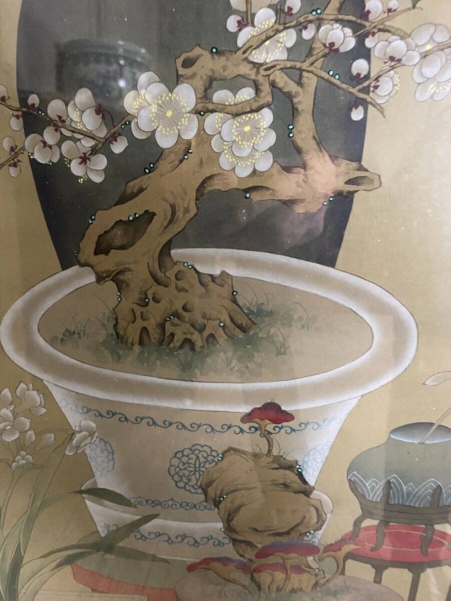 Silk painting, China 20th century