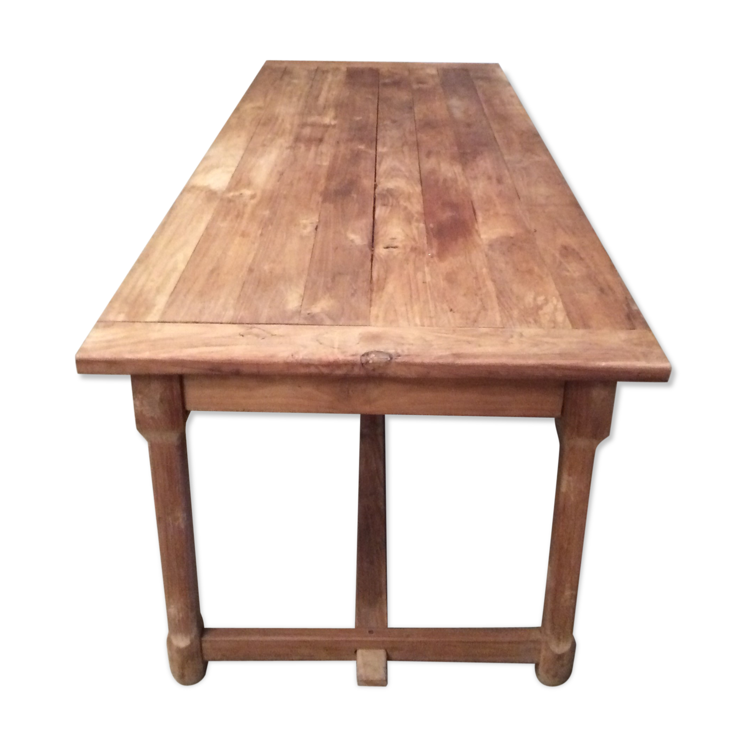 Old solid wood dining table