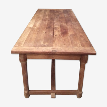Old solid wood dining table